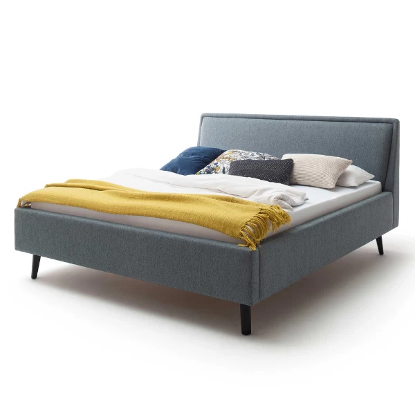 Lit Double Estee 160x200cm - Bleu/noir 5 Lit Double Estee 160x200cm - Bleu/noir – Image 5