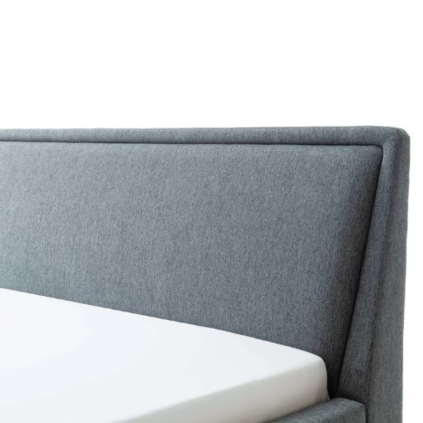 Lit Double Estee 160x200cm - Bleu/noir 2 Lit Double Estee 160x200cm - Bleu/noir – Image 2