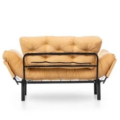 Canapé-lit 2 Places Confortable | Design élégant | Structure En Métal | Tissu Polyester | Couleur Moutarde -Magasin De Meubles Ontwerp zonder titel 2023 03 16T084518.560 5522