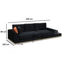 Canapé 4 Places Confortable Et élégant Avec Structure En Hêtre Et Pieds En Or Noir -Magasin De Meubles Ontwerp zonder titel 2023 03 16T165857.764 0fba