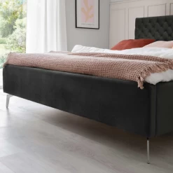 Lit Double Janice Avec Rangement 160x200cm - Anthracite/chromé -Magasin De Meubles Ontwerp zonder titel 2023 03 22T133326.013 b417