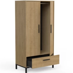 Armoire Craig-chêne Hamilton/noir Mat -Magasin De Meubles Ontwerp zonder titel 2023 04 12T081710.707 12f2