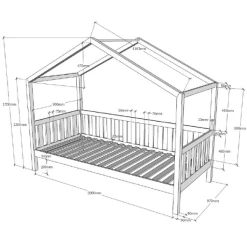 Lit Cabane Dallas 90x200 Avec Tiroir De Lit - Anthracite -Magasin De Meubles Ontwerp zonder titel 2023 04 14T134841.983 7a52