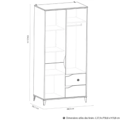 Armoire Gerry-gris Clair/blanc Mat/chêne Kronberg 10 Armoire Gerry-gris Clair/blanc Mat/chêne Kronberg -Magasin De Meubles Ontwerp zonder titel 2023 04 17T135412.551 f1dc