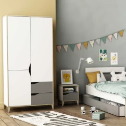 Armoire Gerry-gris Clair/blanc Mat/chêne Kronberg 11 Armoire Gerry-gris Clair/blanc Mat/chêne Kronberg -Magasin De Meubles Ontwerp zonder titel 2023 04 17T135454.088 975a