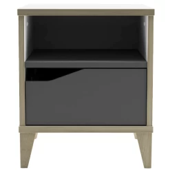 Table De Chevet Gerry-gris Clair/blanc Mat/chêne Kronberg -Magasin De Meubles Ontwerp zonder titel 2023 04 17T163622.227 4c97