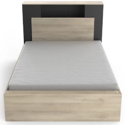 Lit Liva 140 X 190 Cm/200 Cm-chêne Kronberg/noir Mat -Magasin De Meubles Ontwerp zonder titel 2023 04 27T091312.702 1de0