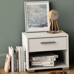 Table De Chevet Maura-blanc Mat