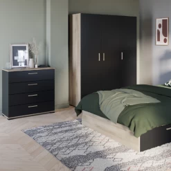 Chiffonnier Liva-chêne Kronberg/noir Mat -Magasin De Meubles Ontwerp zonder titel 2023 05 02T162552.608 c151