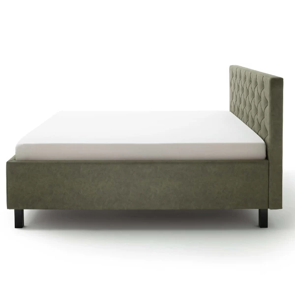 Lit San Marino 180x200cm Avec Espace De Rangement Similicuir - Vert/noir 7 Lit San Marino 180x200cm Avec Espace De Rangement Similicuir - Vert/noir – Image 7