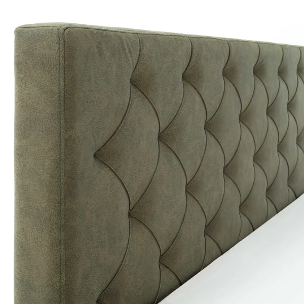 Lit San Marino 180x200cm Avec Espace De Rangement Similicuir - Vert/noir 5 Lit San Marino 180x200cm Avec Espace De Rangement Similicuir - Vert/noir – Image 5