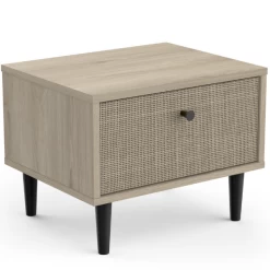Table De Chevet Sayuri 1 Tiroir - Chêne Kronberg/osier -Magasin De Meubles Ontwerp zonder titel 2023 05 10T091234.939 9305