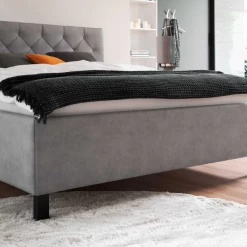 Lit San Marino 160x200cm Avec Espace De Rangement Similicuir - Gris/noir -Magasin De Meubles Ontwerp zonder titel 2023 05 10T131256.479 9888