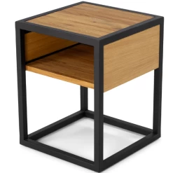 Table De Chevet Devin-chêne Laqué/acier 8 Table De Chevet Devin-chêne Laqué/acier -Magasin De Meubles Ontwerp zonder titel 2023 05 25T091416.341 6518