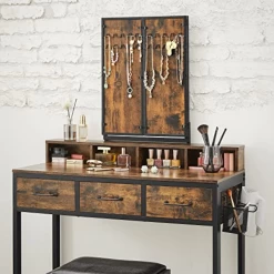 Set De Coiffeuse Rustique Noir/marron Avec Miroir Et Tabouret -Magasin De Meubles Ontwerp zonder titel 2023 05 30T162340.035 76e0