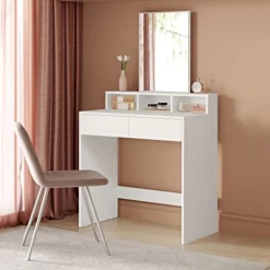 Coiffeuse Blanche Avec Miroir : Prêt à être Réinventé !