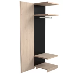 Elément D'angle Pour Dressing Playa 118cm - Chêne/noir/blanc
