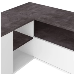 Meuble TV Annelle 1 Porte Tournante, 1 Porte Abattante Et 2 étagères-béton/blanc 12 Meuble TV Annelle 1 Porte Tournante, 1 Porte Abattante Et 2 étagères-béton/blanc -Magasin De Meubles Ontwerp zonder titel 2023 06 26T152920.923 1 41f7