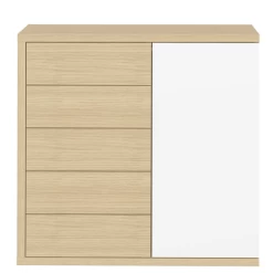 Commode Helena 5 Tiroirs, 1 Porte Tournante Et 1 Tringle-chêne Clair/blanc 19 Commode Helena 5 Tiroirs, 1 Porte Tournante Et 1 Tringle-chêne Clair/blanc -Magasin De Meubles Ontwerp zonder titel 2023 06 28T103122.725 e7d5