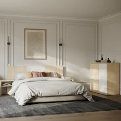 Commode Helena 5 Tiroirs, 1 Porte Tournante Et 1 Tringle-chêne Clair/blanc 13 Commode Helena 5 Tiroirs, 1 Porte Tournante Et 1 Tringle-chêne Clair/blanc -Magasin De Meubles Ontwerp zonder titel 2023 06 28T103726.365 4942