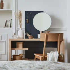 Coiffeuse Helena 2 étagères, 2 Crochets Et 1 Miroir-chêne Clair/anthracite 11 Coiffeuse Helena 2 étagères, 2 Crochets Et 1 Miroir-chêne Clair/anthracite -Magasin De Meubles Ontwerp zonder titel 2023 06 28T130439.438 1 d8ac