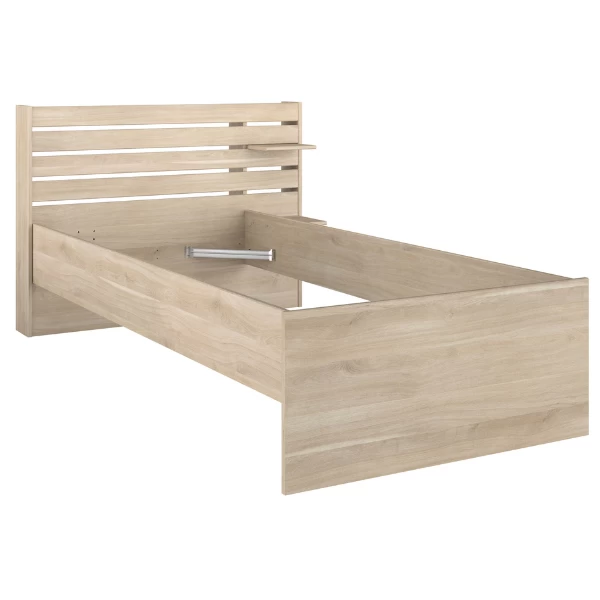 Lit Simple Tokio 90x200cm - Décor Chêne 7 Lit Simple Tokio 90x200cm - Décor Chêne – Image 7