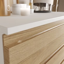 Meuble Sous-vasque Torres 60cm Avec Deux Tiroirs & 1 Porte - Décor Chêne/blanc -Magasin De Meubles Ontwerp zonder titel 2023 08 24T133432.866 f884