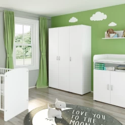 Armoire Halula 3 Portes, 1 Tringle Et 6 étagères-blanc -Magasin De Meubles Ontwerp zonder titel 2023 08 25T114938.490 0606