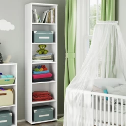 Armoire De Rangement Halula 197 Cm 5 étagères-blanc