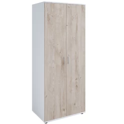 Armoire Halula 2 Portes, 1 Tringle Et 2 étagères-chêne/blanc -Magasin De Meubles Ontwerp zonder titel 2023 08 28T084309.848 4850