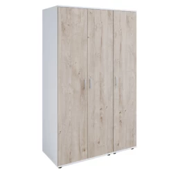 Armoire Halula 3 Portes, 1 Tringle Et 6 étagères-chêne/blanc -Magasin De Meubles Ontwerp zonder titel 2023 08 28T085156.438 daf2
