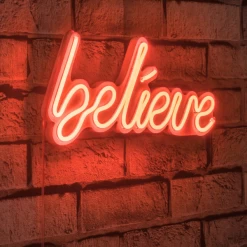 Wallity Plastique Décoratif Eclairage LED | Bande Néon Flexible (Rouge)