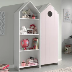 Armoire Casami + Bibliothèque Casami- Rose