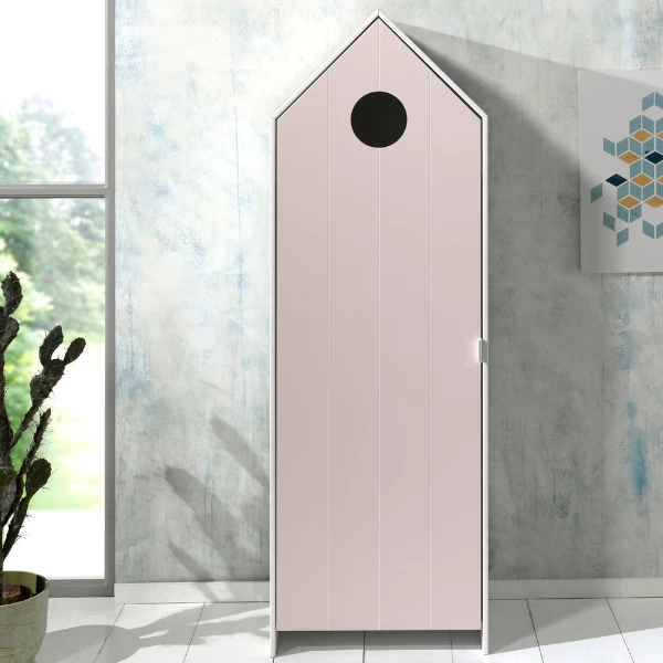 2 Armoires Casami + Bibliothèque Casami- Rose/blanc/gris 2 2 Armoires Casami + Bibliothèque Casami- Rose/blanc/gris – Image 2