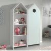 Armoire Casami + Bibliothèque Casami- Vert Menthe/blanc