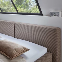 Lit Double Kubrik 180x200cm Velours Côtelé - Taupe -Magasin De Meubles Ontwerp zonder titel 2023 09 19T131420.411 99f6