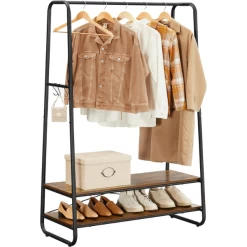 Portemanteau Rustique En Acier Brun/noir Avec 2 étagères Et 6 Crochets -Magasin De Meubles Ontwerp zonder titel 2023 09 21T131228.498 31ea