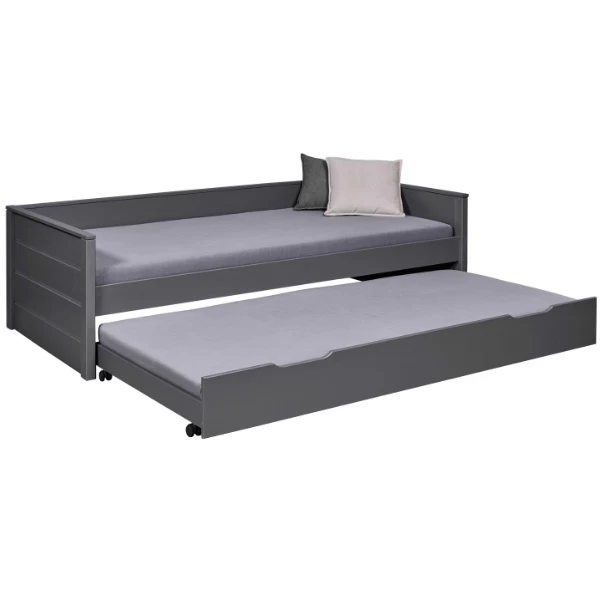 Lit Gigogne Dream The Future | 208,4 X 60 X 98,2 | 100% Mélaminé | Couleur : Anthracite 8 Lit Gigogne Dream The Future | 208,4 X 60 X 98,2 | 100% Mélaminé | Couleur : Anthracite – Image 8