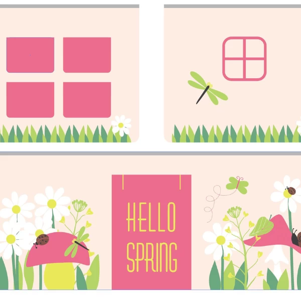 Lit Mi-hauteur Scottie 90x200 Cm Avec Rideau De Jeu Printemps-blanc 2 Lit Mi-hauteur Scottie 90x200 Cm Avec Rideau De Jeu Printemps-blanc – Image 2