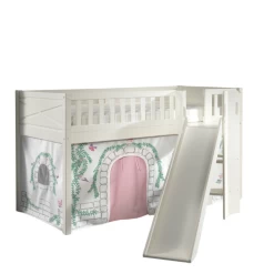 Lit Mi-hauteur Scottie 90x200 Cm Avec Toboggan Et Rideau De Jeu Birdy-blanc -Magasin De Meubles Ontwerp zonder titel 2023 09 29T110225.829 cc93