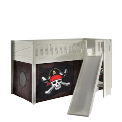 Lit Mi-hauteur Scottie 90x200 Cm Avec Toboggan Et Rideau De Jeu Pirates-blanc -Magasin De Meubles Ontwerp zonder titel 2023 09 29T111046.258 f97e