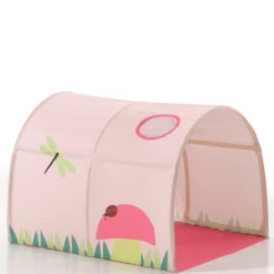 Lit Mi-hauteur Scottie 90x200 Cm Avec Rideau De Jeu Printemps, 3 Pochettes De Rangement Et Tunnel De Lit-blanc -Magasin De Meubles Ontwerp zonder titel 2023 09 29T132457.239 02ed