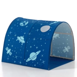 Lit Mi-hauteur Scottie 90x200 Cm Avec Toboggan, Rideau De Jeu Astronautes Et Tunnel De Lit-blanc -Magasin De Meubles Ontwerp zonder titel 2023 10 02T100604.064 ca36