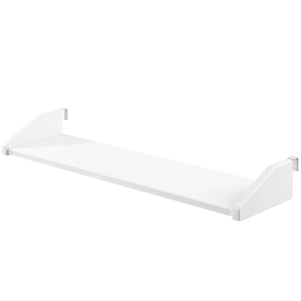 Lit Mi-hauteur Pip 90x200 Cm+toboggan,2 Tiroirs Et étagère Suspendue-blanc 3 Lit Mi-hauteur Pip 90x200 Cm+toboggan,2 Tiroirs Et étagère Suspendue-blanc – Image 3
