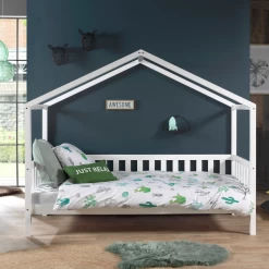 Lit Cabane Dallas 2 Avec Matelas 90x200 - Blanc -Magasin De Meubles Ontwerp zonder titel 2023 10 18T163123.107 32fd