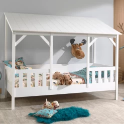 Lit Cabane Malia Avec Sommier à Lattes 90x200 - Toit Blanc -Magasin De Meubles Ontwerp zonder titel 2023 10 19T113723.374 fd55