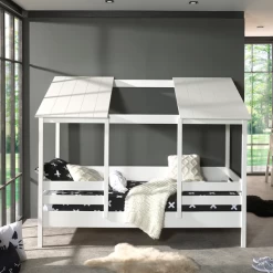 Lit Cabane Hester Avec Sommier à Lattes 90x200 - Blanc 12 Lit Cabane Hester Avec Sommier à Lattes 90x200 - Blanc -Magasin De Meubles Ontwerp zonder titel 2023 10 19T134617.216 c95a