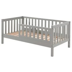 Lit Junior Petronille 70 X 140cm Bois Pin - Gris -Magasin De Meubles PBBE7015 02 56dc