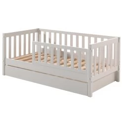 Lit Junior Petronille Avec Tiroir De Lit 70 X 140cm Bois Pin - Blanc -Magasin De Meubles PBCO70RB14 02 f345