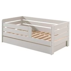 Lit Junior Anastasia Avec Tiroir De Lit 70 X 140cm Bois Pin - Blanc -Magasin De Meubles PBCO71RB14 02 ec75